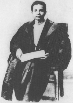 Dr. Mahanambrata Brahmachari during convocation at Chicago University